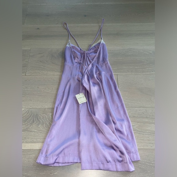 NWT Lavender Free People Intimately SLIP DRESS sz medium M - Picture 6 of 8